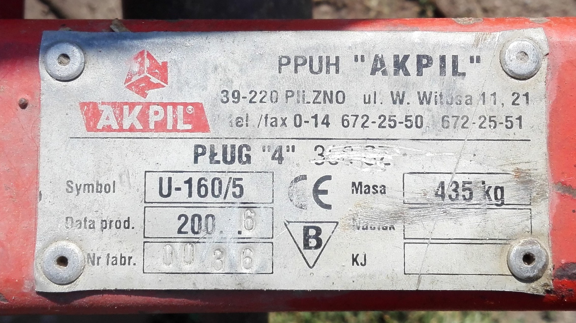Sprzedam pług czteroskibowy AKPIL 300CZH.